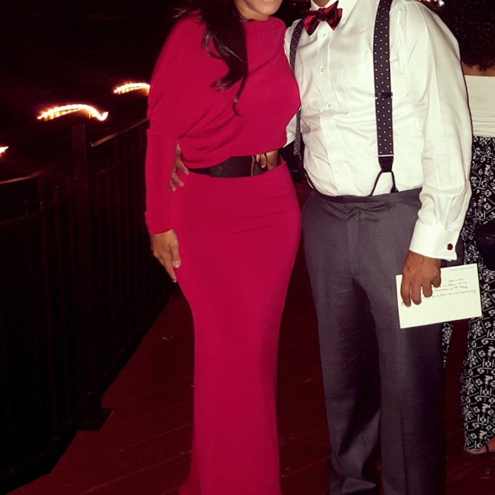 Beautiful red maxi dress worn once